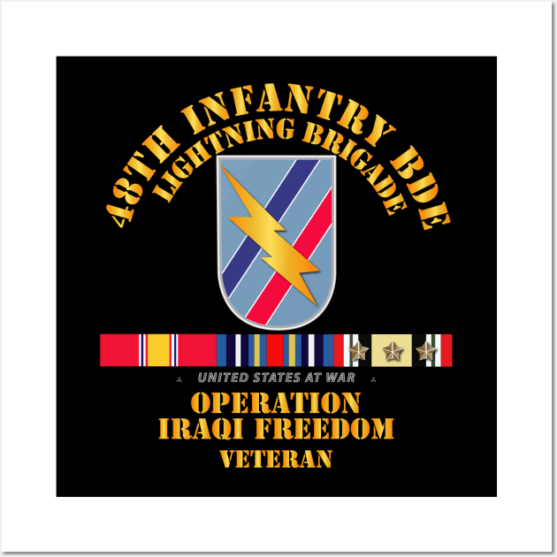 48th Infantry Bde - Iraq Freedom Vet w Svc Wall Art by twix123844